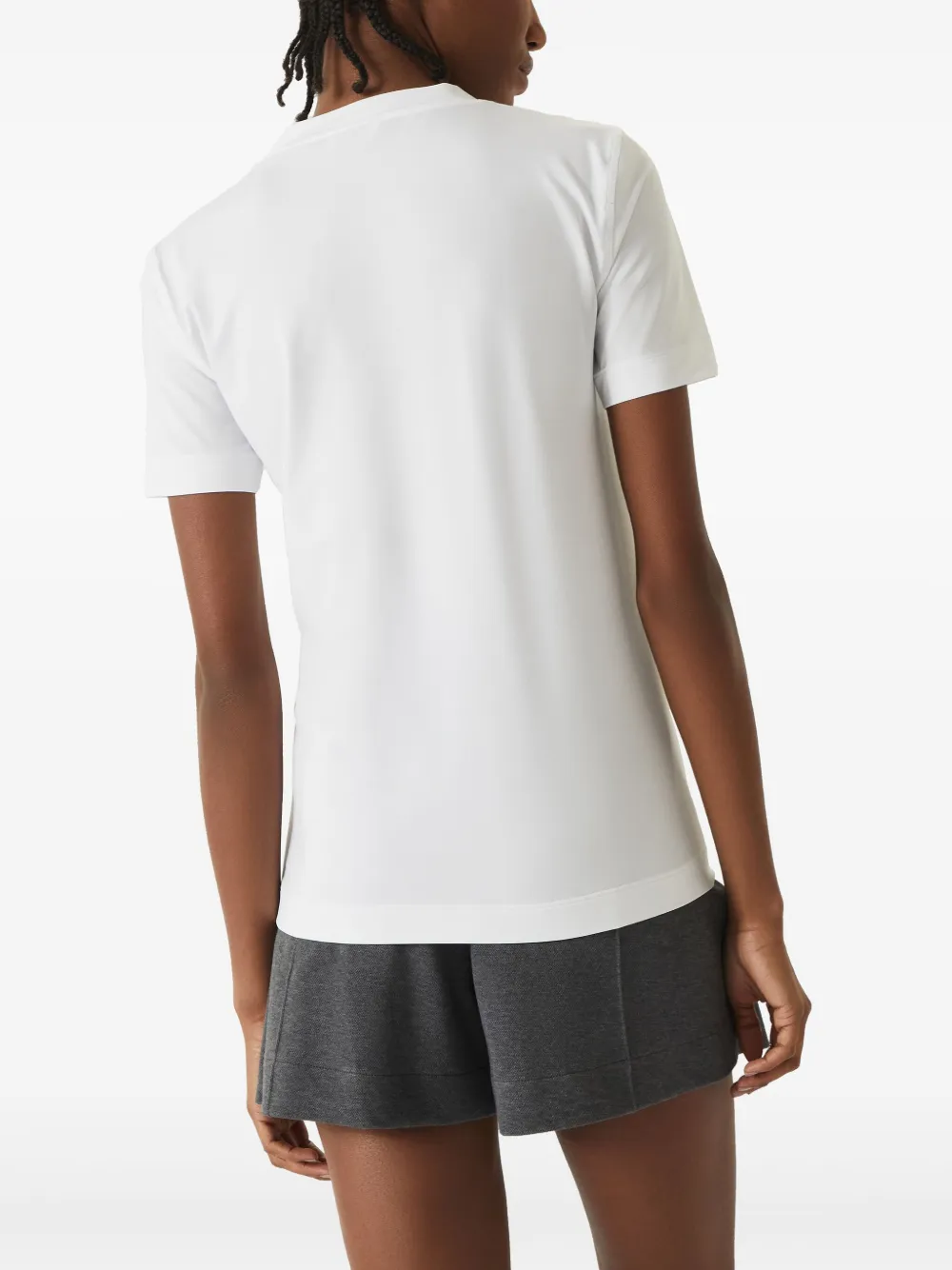 Brunello Cucinelli T-shirt met logopatch Wit