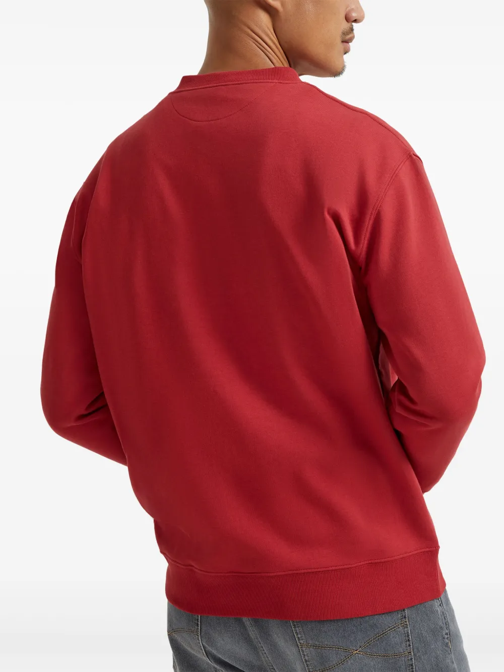 Brunello Cucinelli Sweater met logoprint Rood