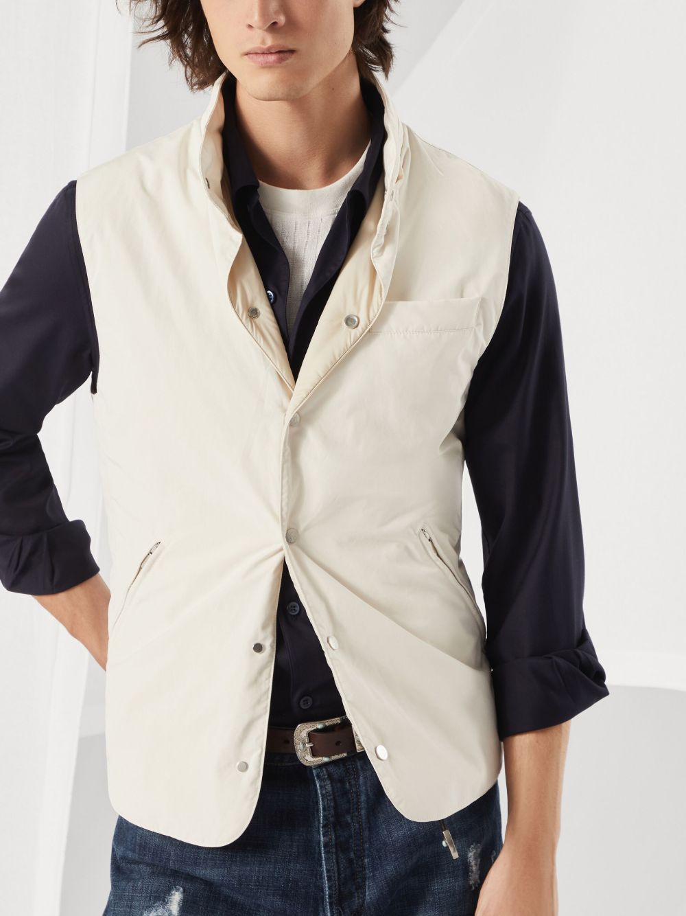 Brunello Cucinelli water-resistant gilet Men