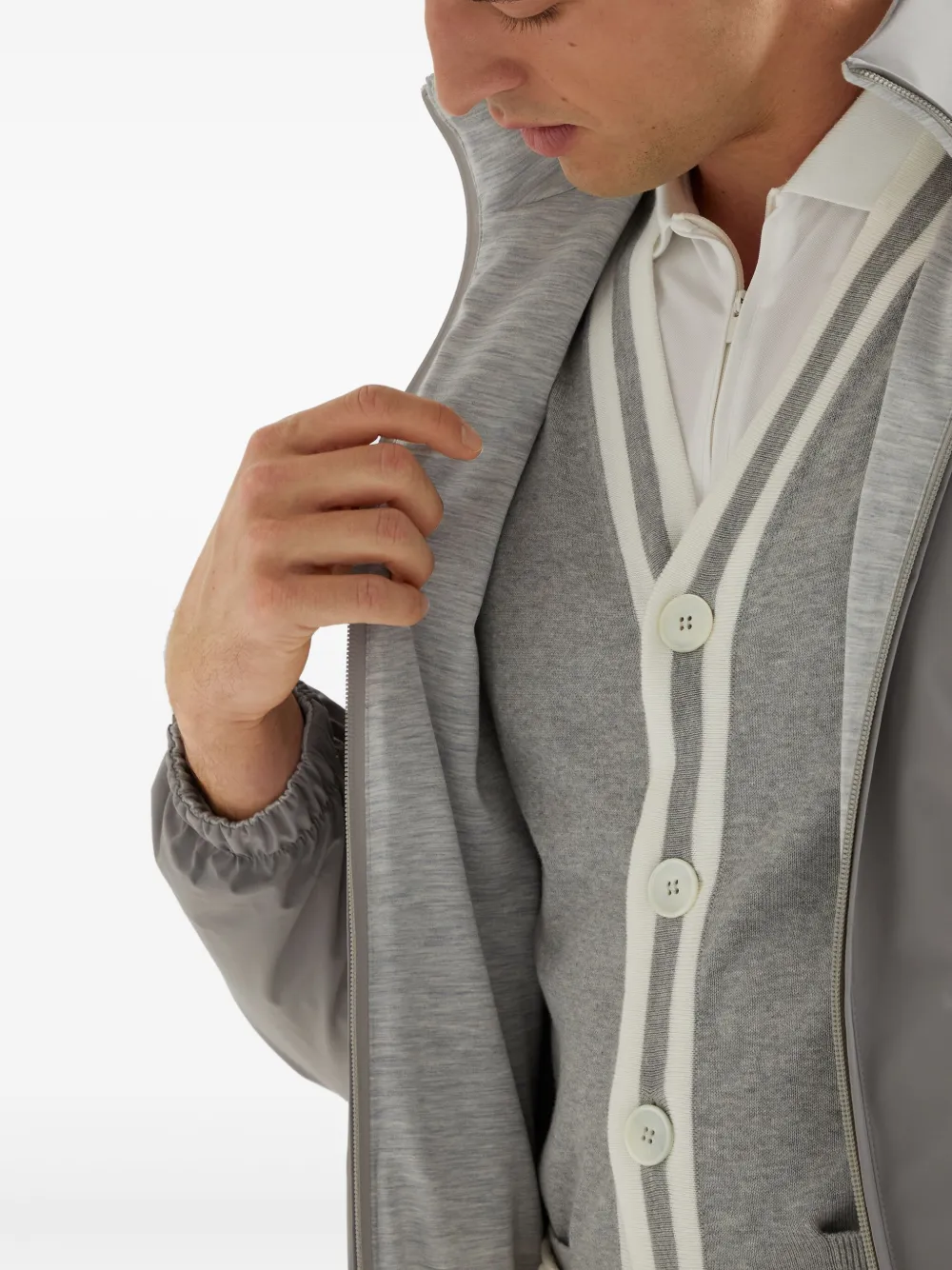 Brunello Cucinelli Jack met badge-detail Grijs