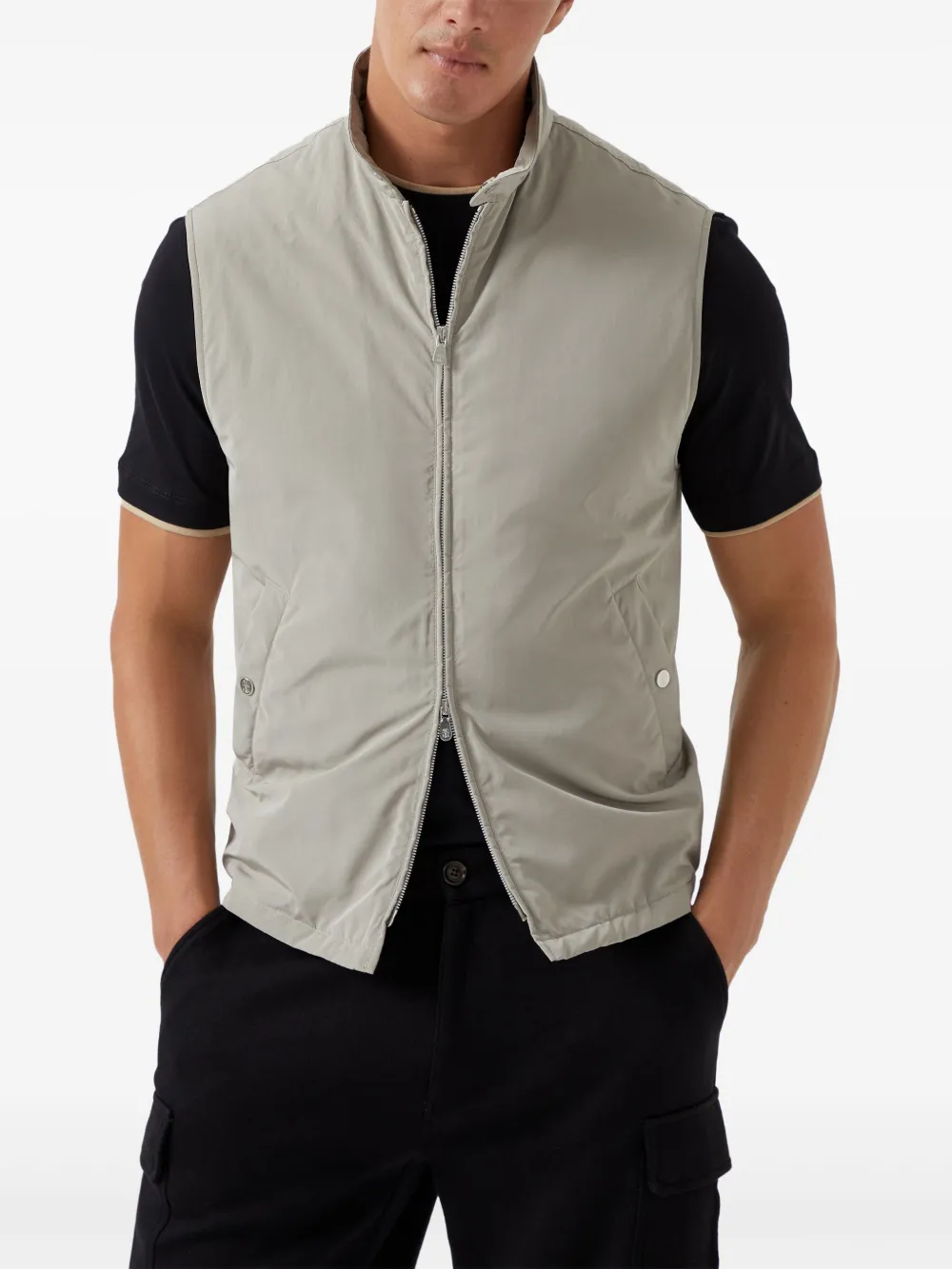 Brunello Cucinelli Waterafstotend jack Grijs