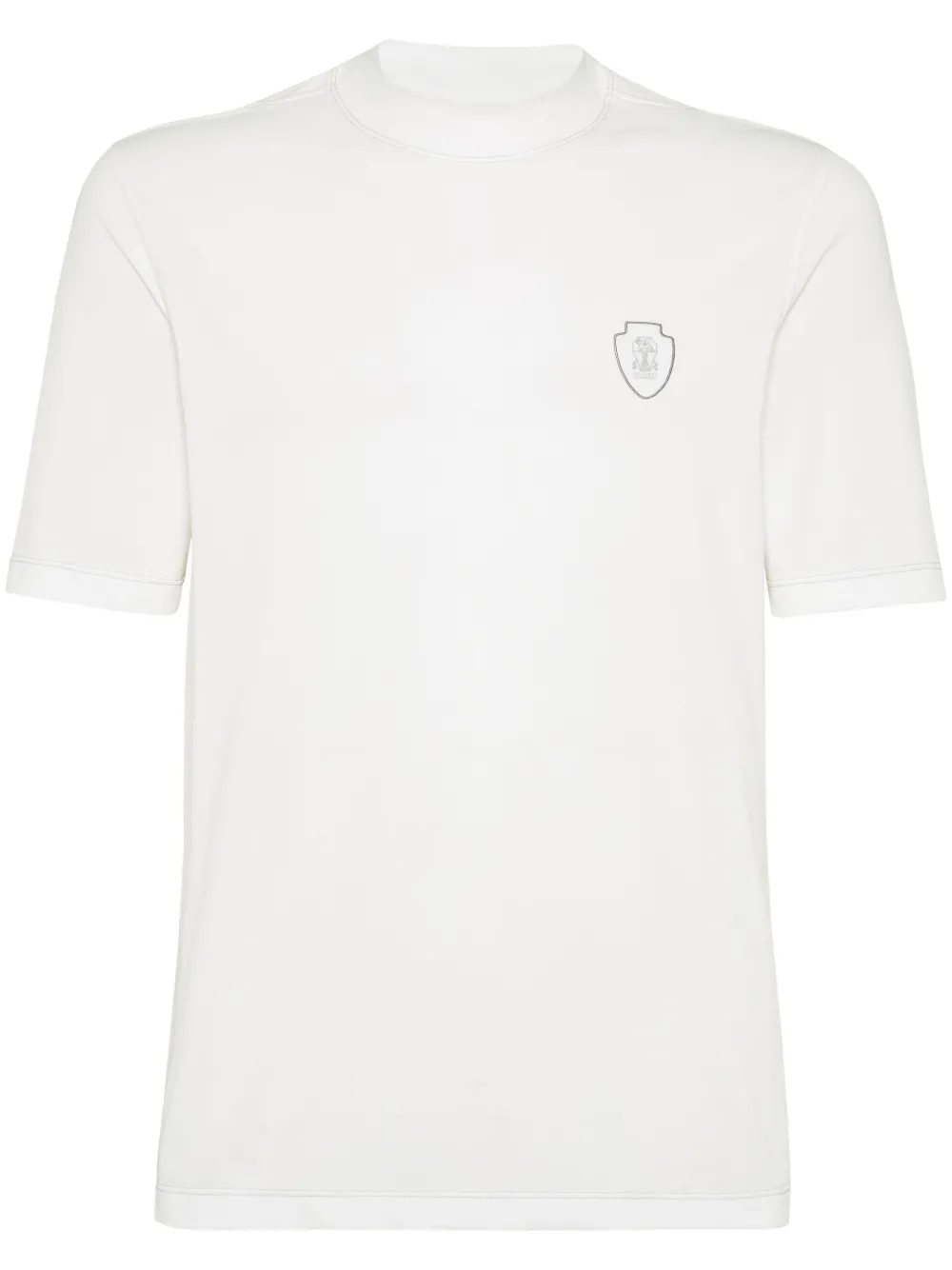 Brunello Cucinelli playera con aplique del logo | blanco | Image 1