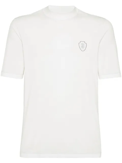 Brunello Cucinelli playera con aplique del logo