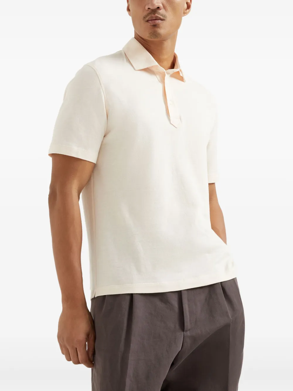 Brunello Cucinelli Piqué poloshirt - Beige