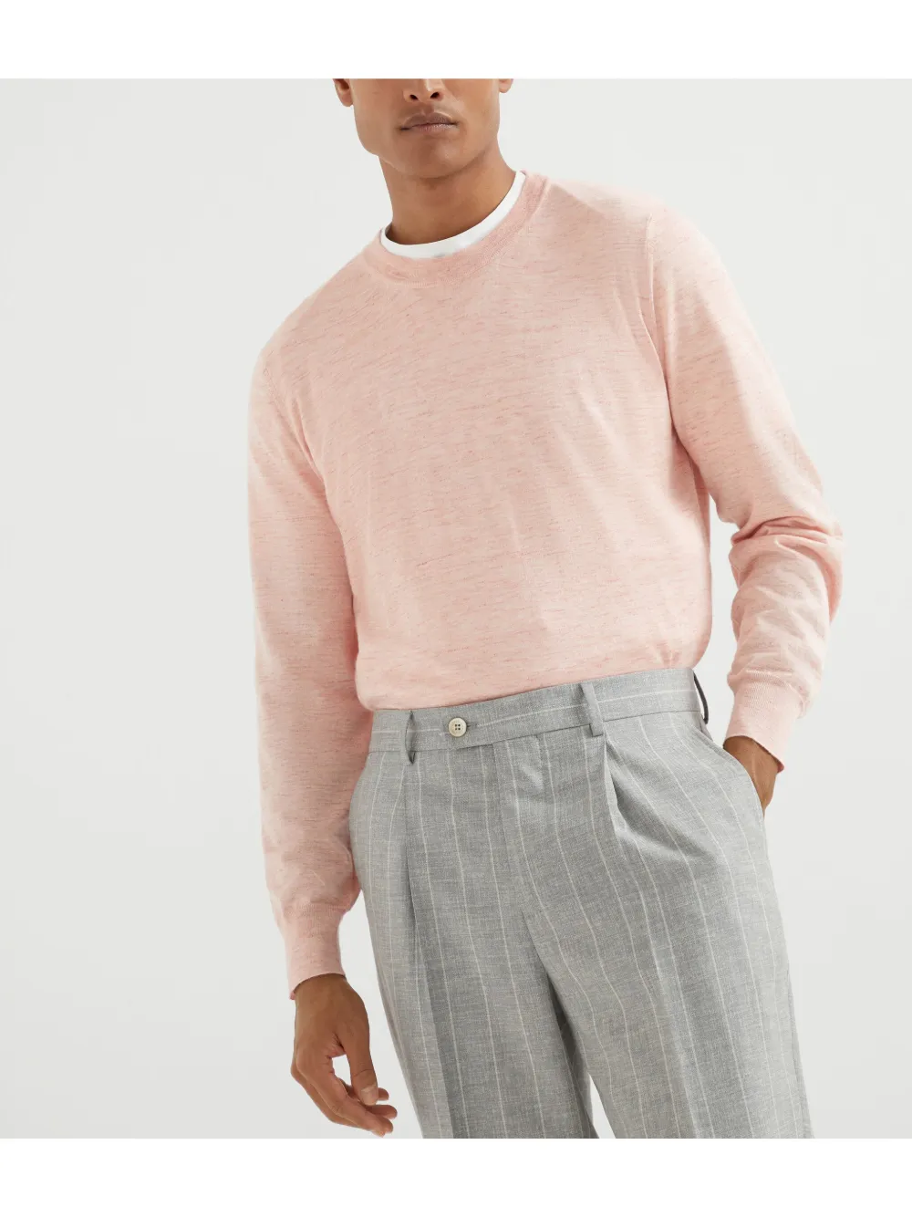 Brunello Cucinelli Trui met ronde hals Roze