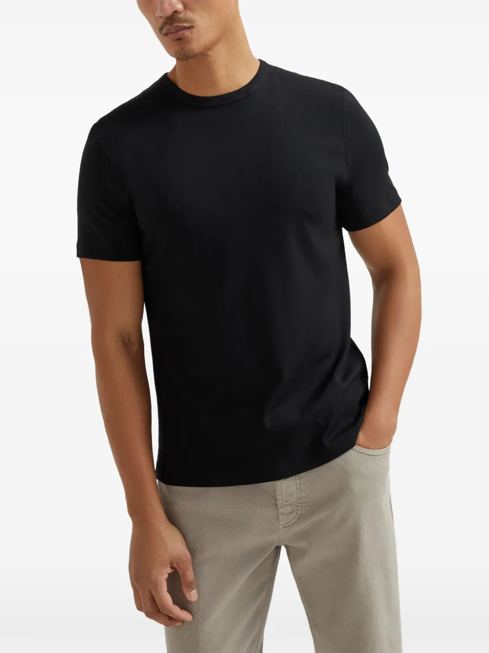 Brunello Cucinelli T-shirt met korte mouwen Zwart
