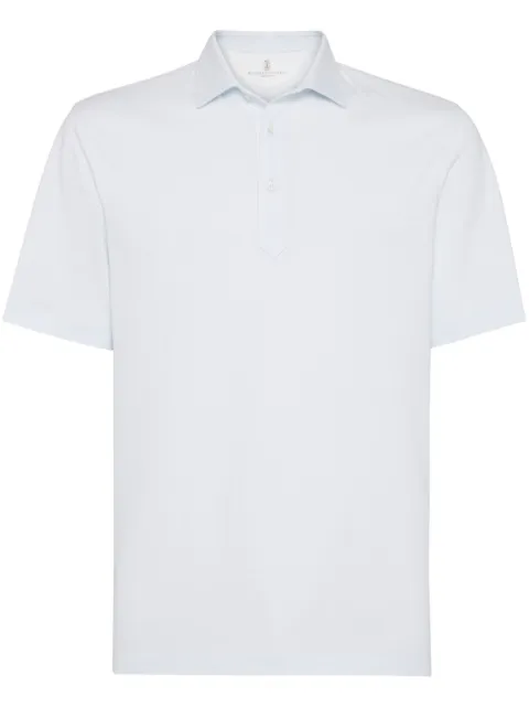 Brunello Cucinelli organic cotton-blend polo shirt