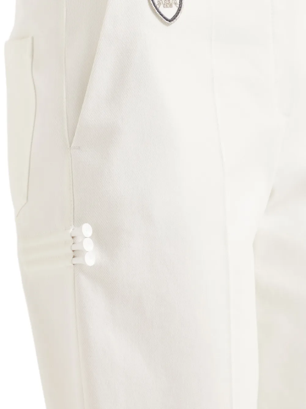 Brunello Cucinelli Pantalon met logopatch Wit