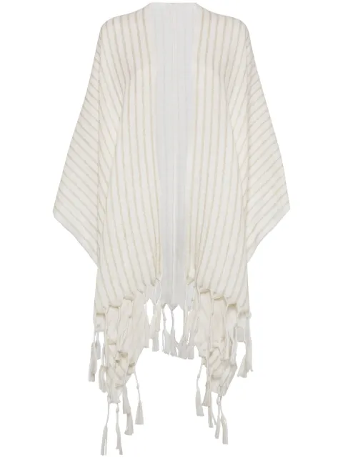 Brunello Cucinelli striped cape