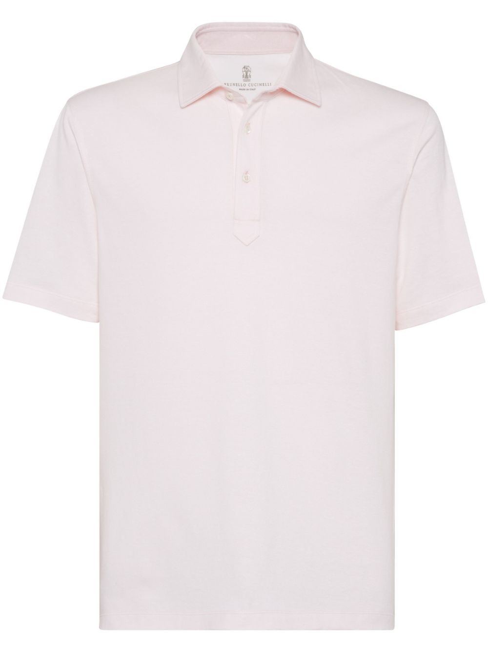 Brunello Cucinelli organic cotton-blend polo shirt - Pink