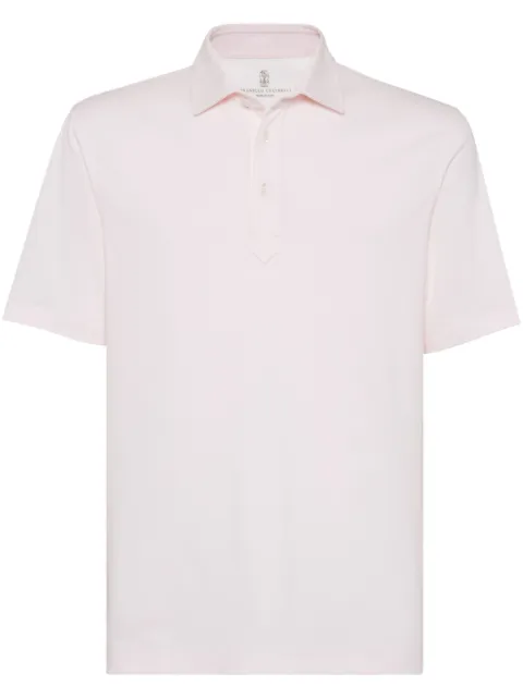 Brunello Cucinelli organic cotton-blend polo shirt