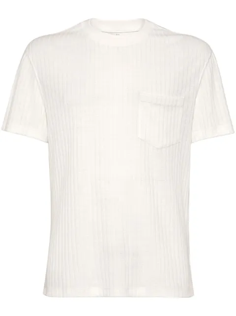 Brunello Cucinelli ribbed round-neck t-shirt 