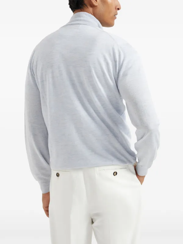 Brunello Cucinelli ジップアップ セーター | ブルー | FARFETCH JP