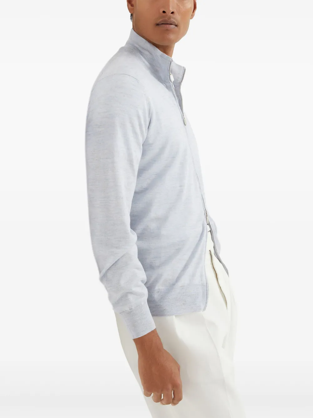 Brunello Cucinelli ジップアップ セーター | ブルー | FARFETCH JP