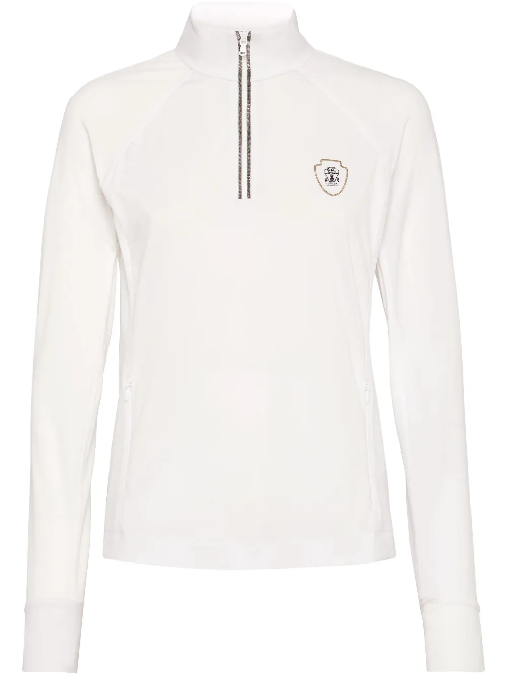 Brunello Cucinelli logo-patch jersey | White | Image 1