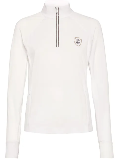 Brunello Cucinelli logo-patch jersey