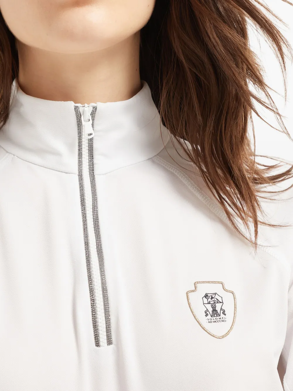 Brunello Cucinelli Turtleneck Sweatshirt In White