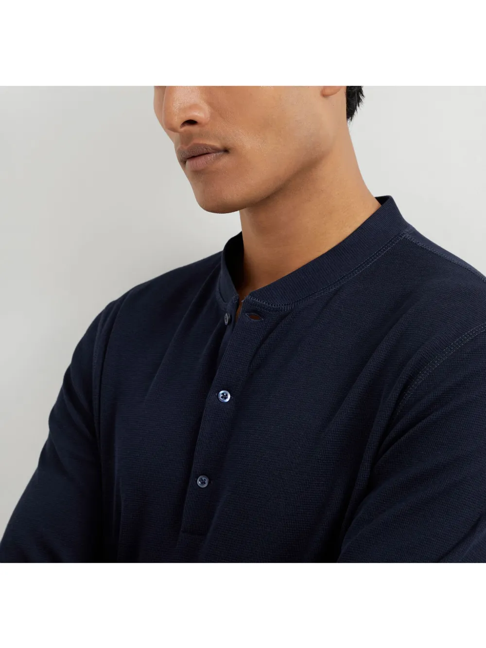 Brunello Cucinelli Poloshirt met lange mouwen Blauw