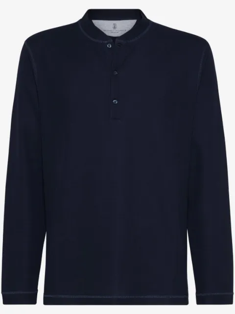 Brunello Cucinelli long-sleeve polo shirt