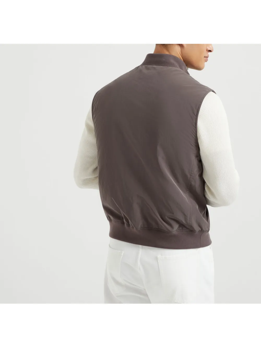 Brunello Cucinelli Gilet met knopen Bruin