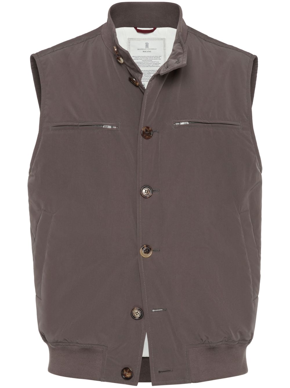 Brunello Cucinelli button-up vest - Brown