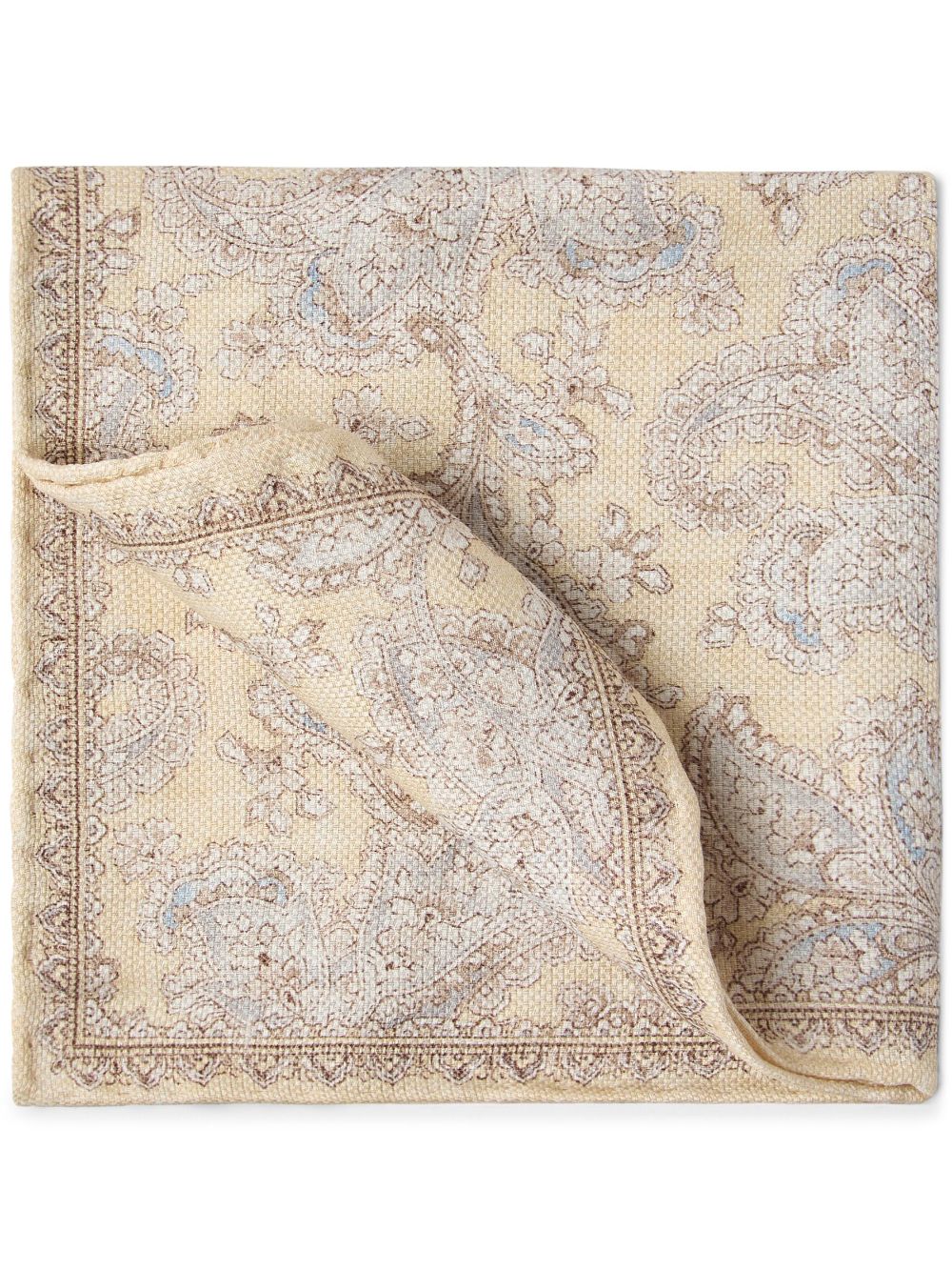 Brunello Cucinelli double-face pocket square - Neutrals