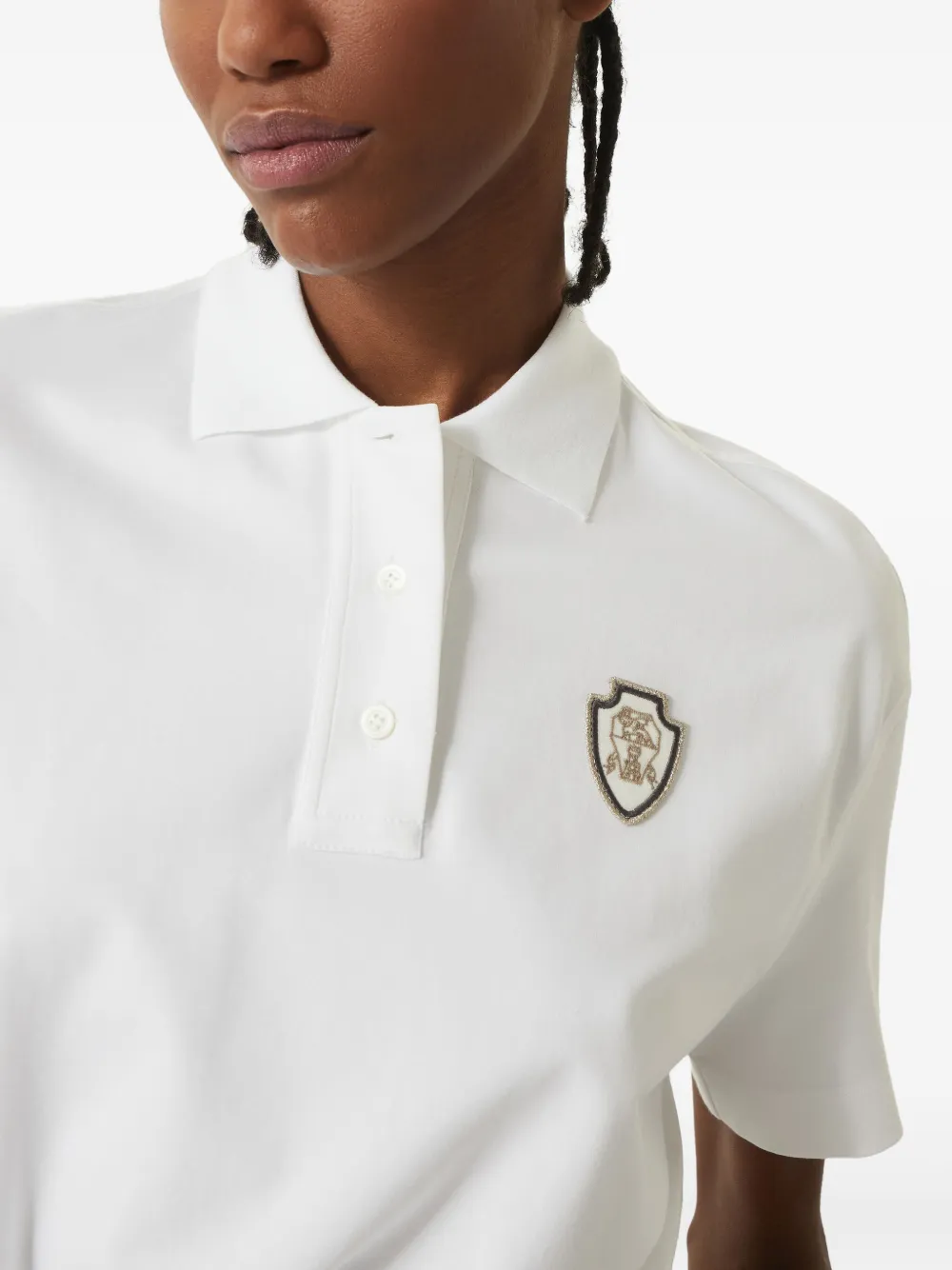 Brunello Cucinelli Polojurk van katoenblend Wit