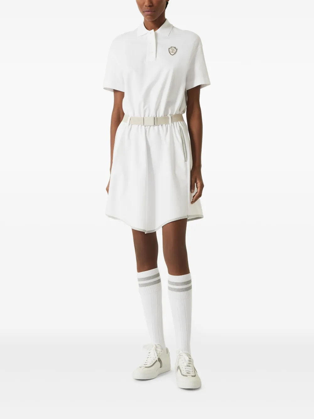 Brunello Cucinelli Polojurk van katoenblend Wit