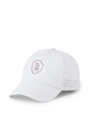 Prada triangle-logo Baseball Cap | White | FARFETCH IN
