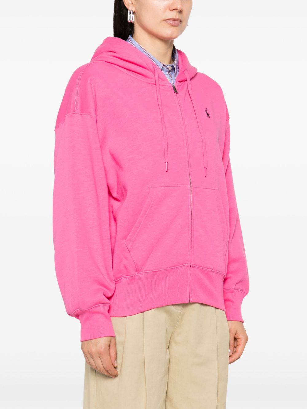 Shop Polo Ralph Lauren Polo Pony Hoodie In Pink