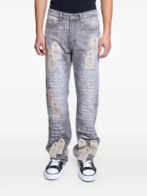 Ksubi Saint Jean Patchwork straight-leg Jeans | Blue | FARFETCH