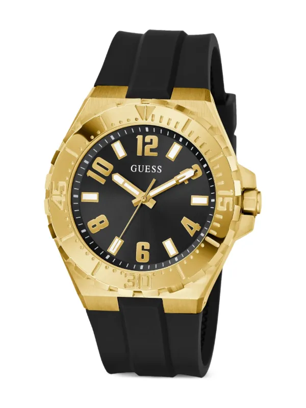 GUESS USA Analog 44mm Watch | Black | FARFETCH JO
