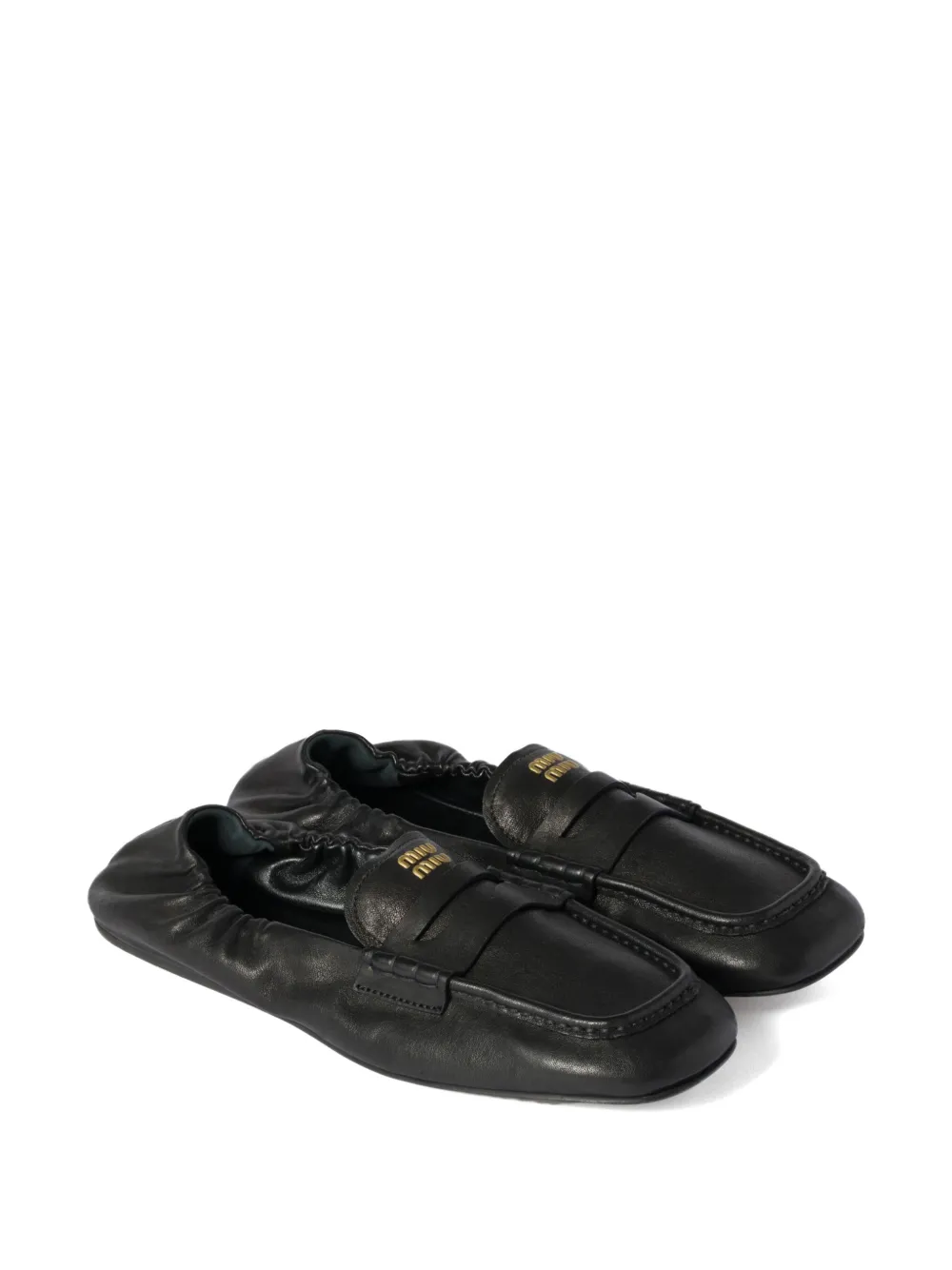 Miu Miu embossed-logo loafers | Image 2