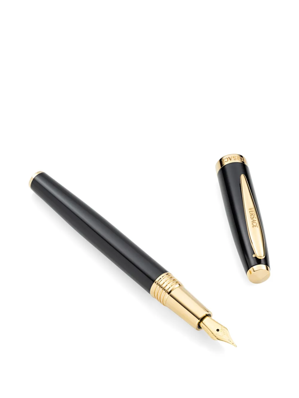  Versace Logo-engraved Pen - Black 