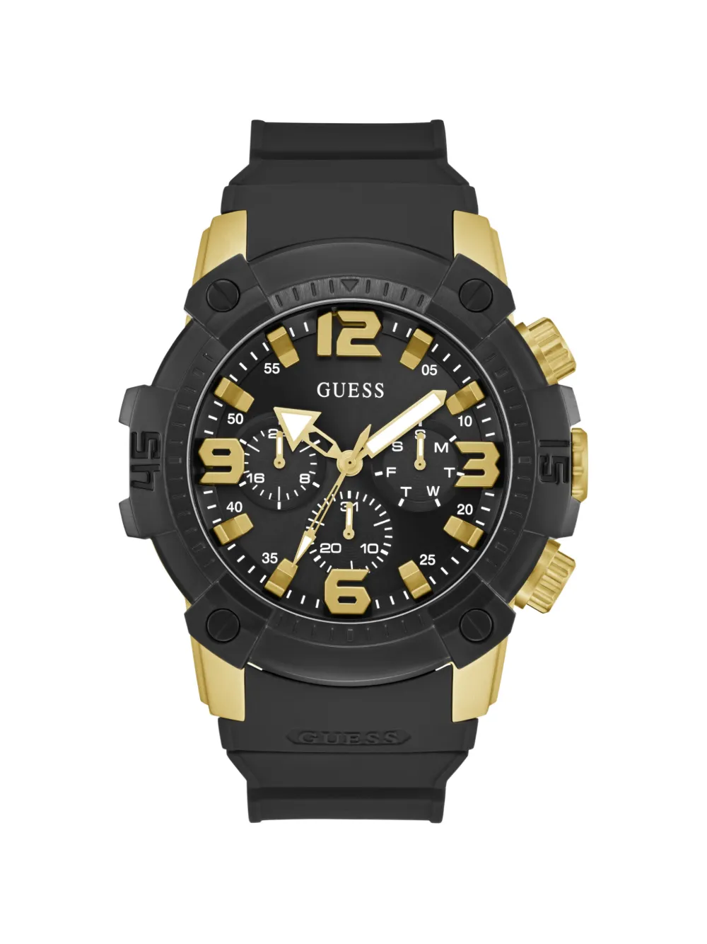 GUESS USA multi-functional 52mm watch - Nero