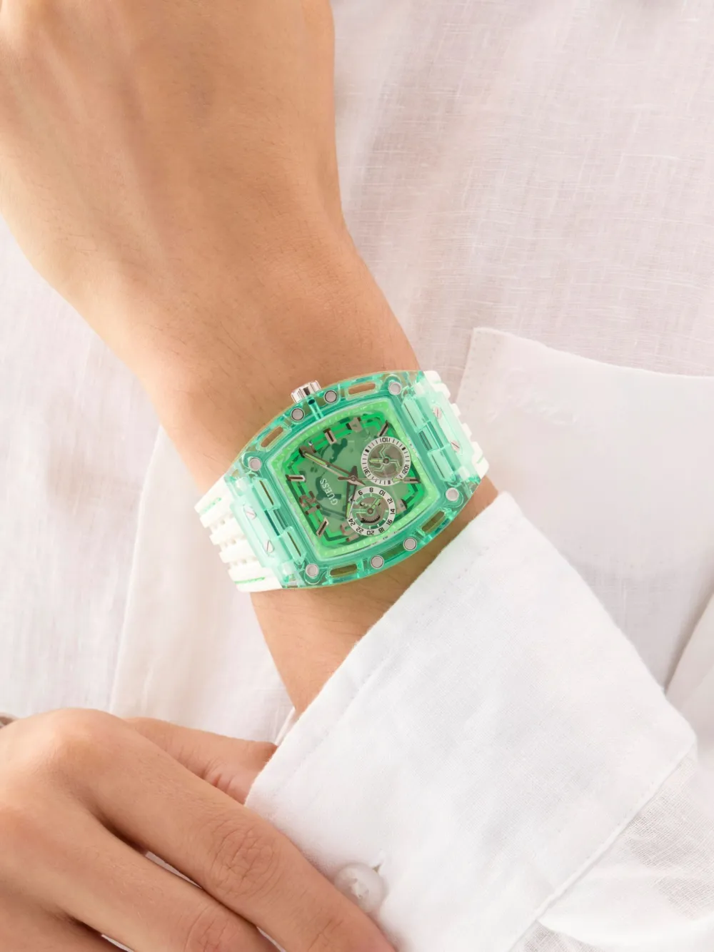 GUESS USA Phoenix horloge - Groen