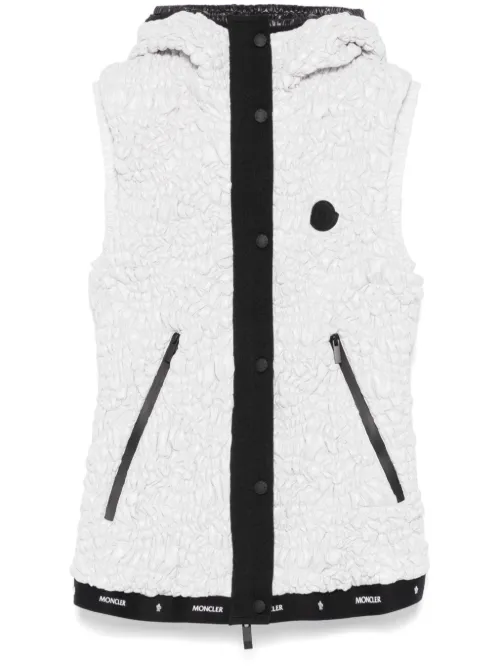 Moncler gilet à fronces - Gris - Moncler - Modalova