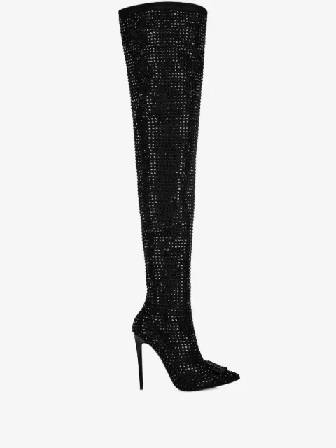 Philipp Plein rhinestone boots