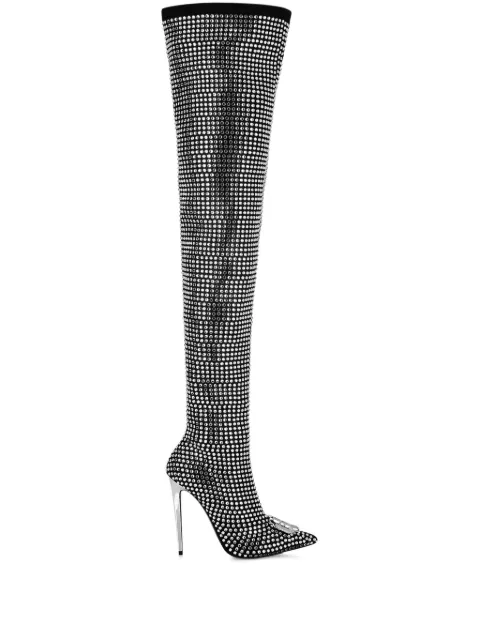 Philipp Plein rhinestone-embellished boots Women