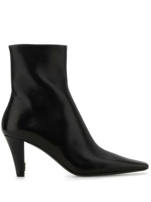 Saint laurent kitten heel boots on sale