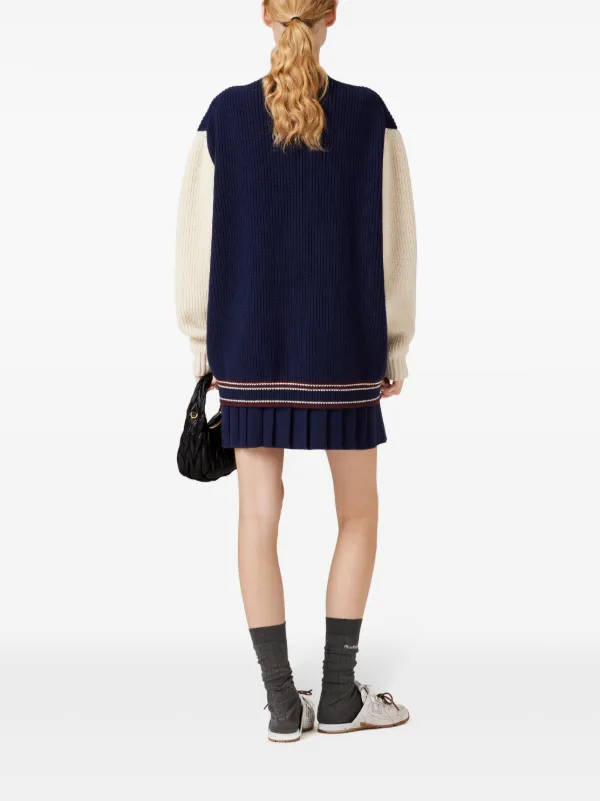 miu miu バルーンスリーブ カーディガン 今日特価】Miu Miu Long-Sleeve Cardigan / ミュウミュウ ロング