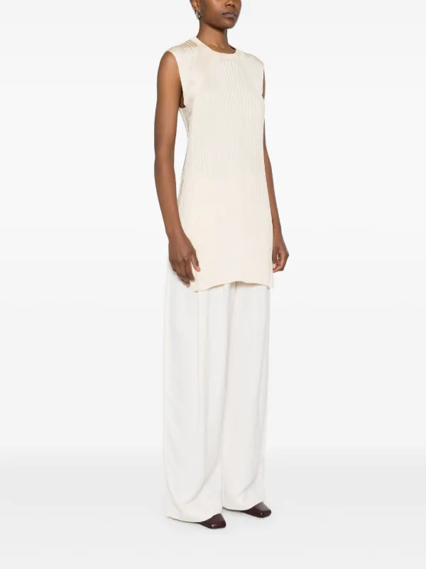 Jil Sander リブ トップ | ニュートラル | FARFETCH JP