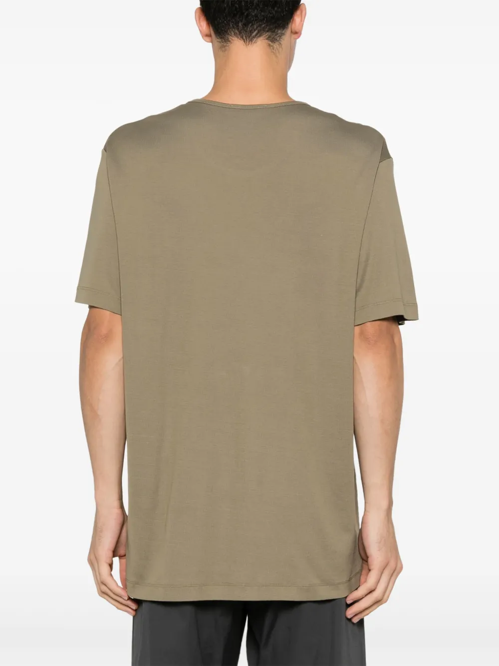 LEMAIRE T-shirt met U-hals Groen