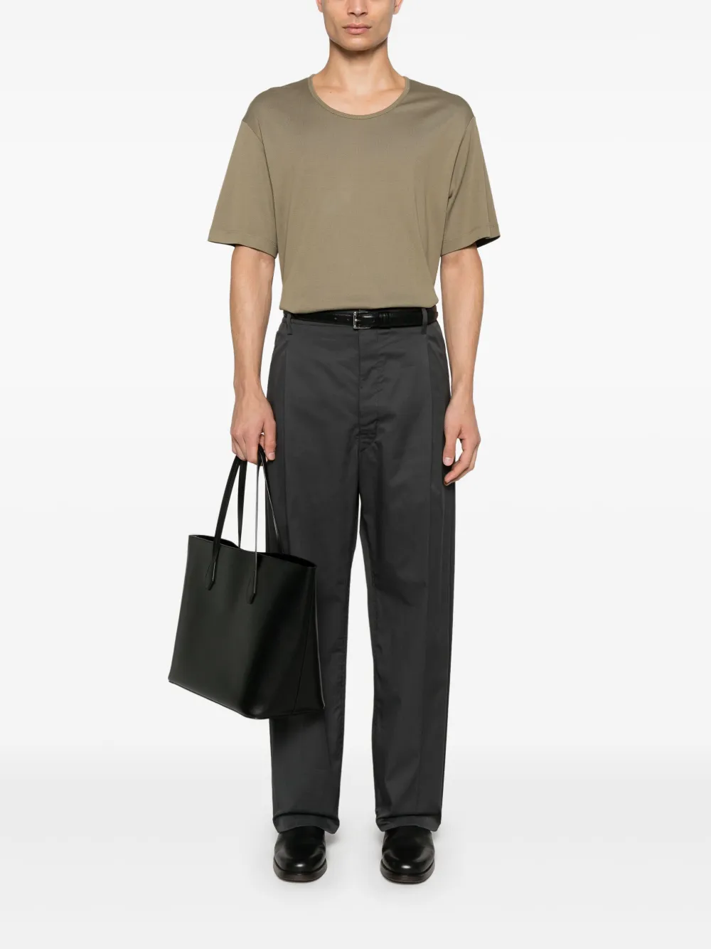 LEMAIRE U-neck T-shirt - Groen