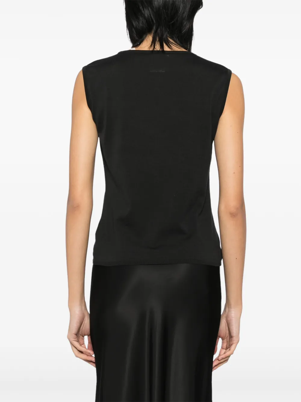 Pre-owned Chanel 1998 Sleeveless Top Black