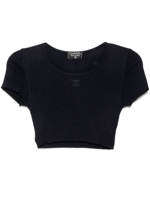 CHANEL Pre-Owned 1995 Cropped T-shirt