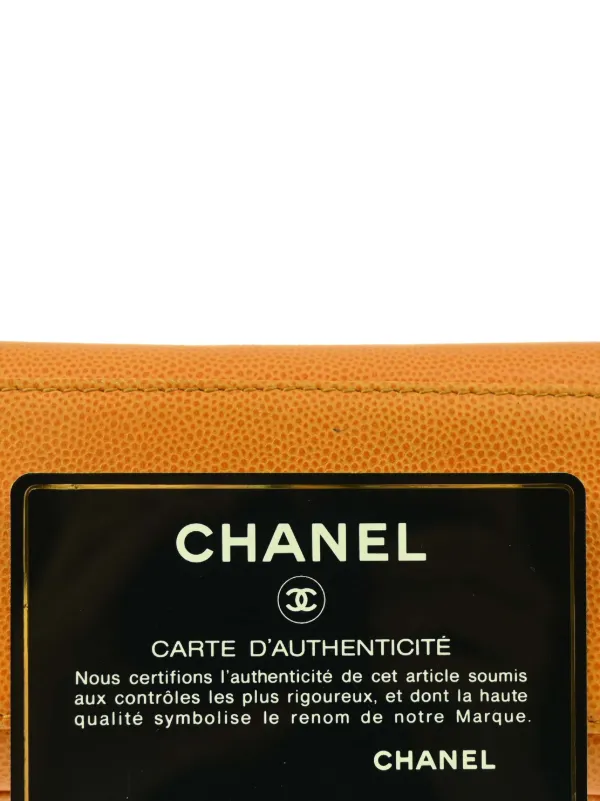 CHANEL Pre-Owned 1998 CC Leather Handbag | Orange | FARFETCH CA