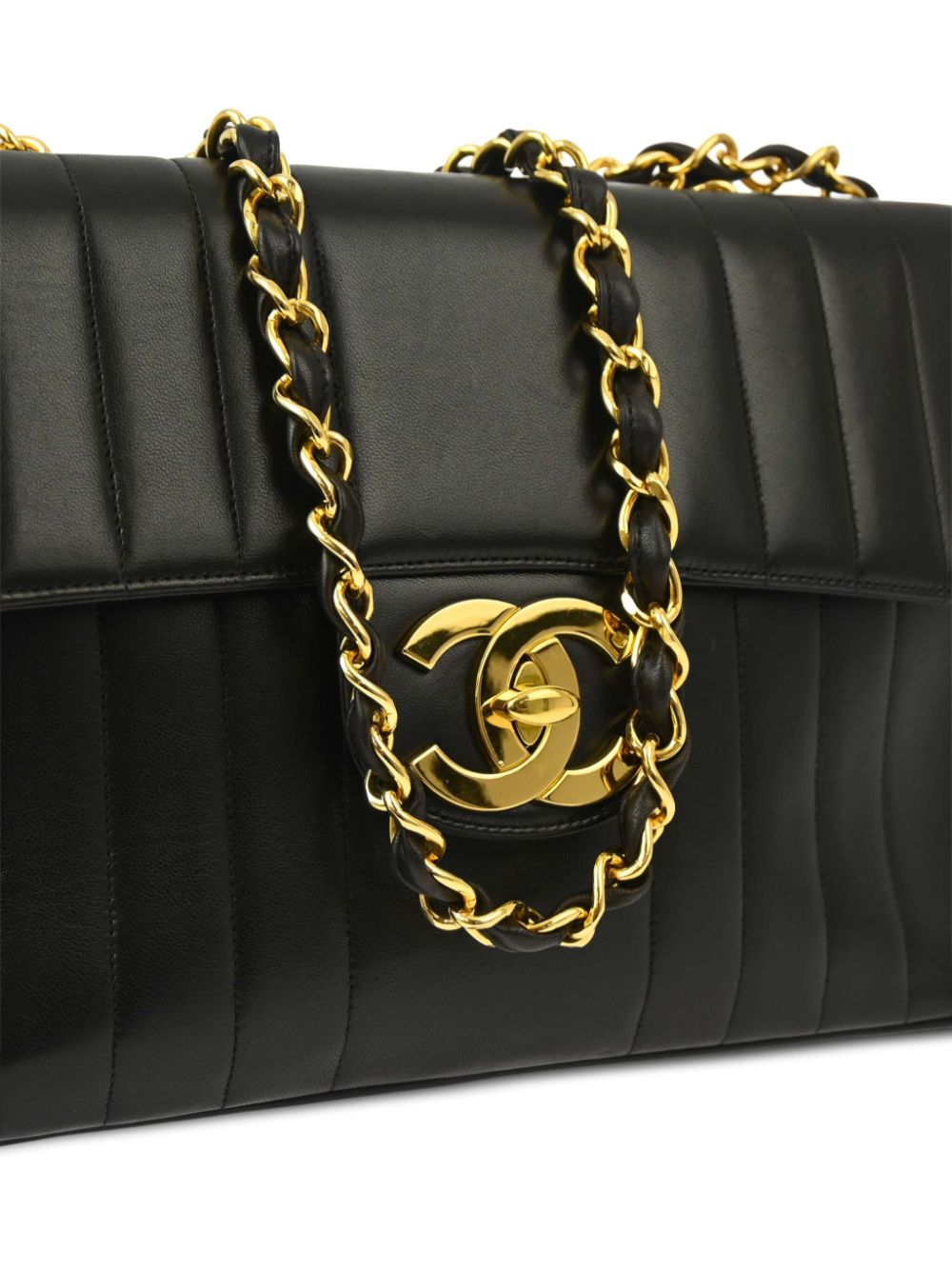 Affordable HOT SALE CHANEL 1995 Jumbo Classic Flap shoulder bag Women