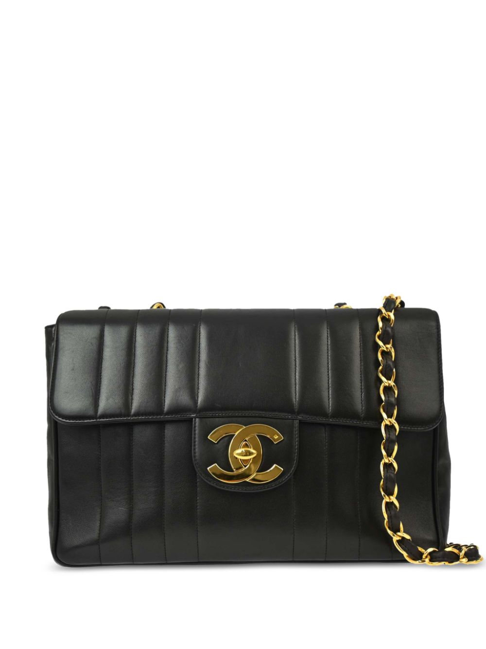 Affordable HOT SALE CHANEL 1995 Jumbo Classic Flap shoulder bag Women