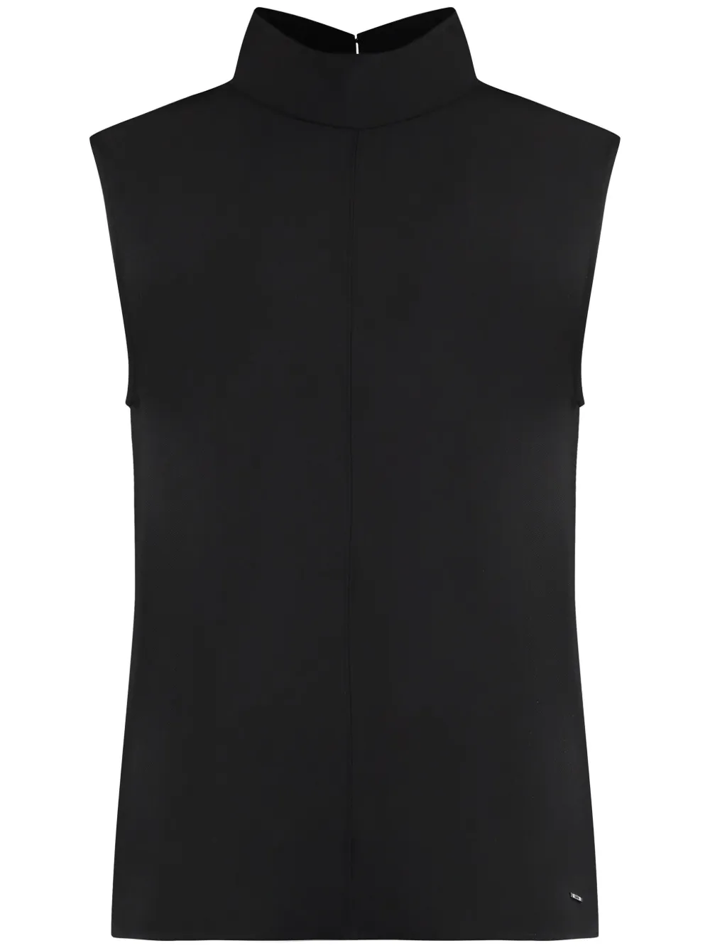 Calvin Klein Crêpe shirt Zwart